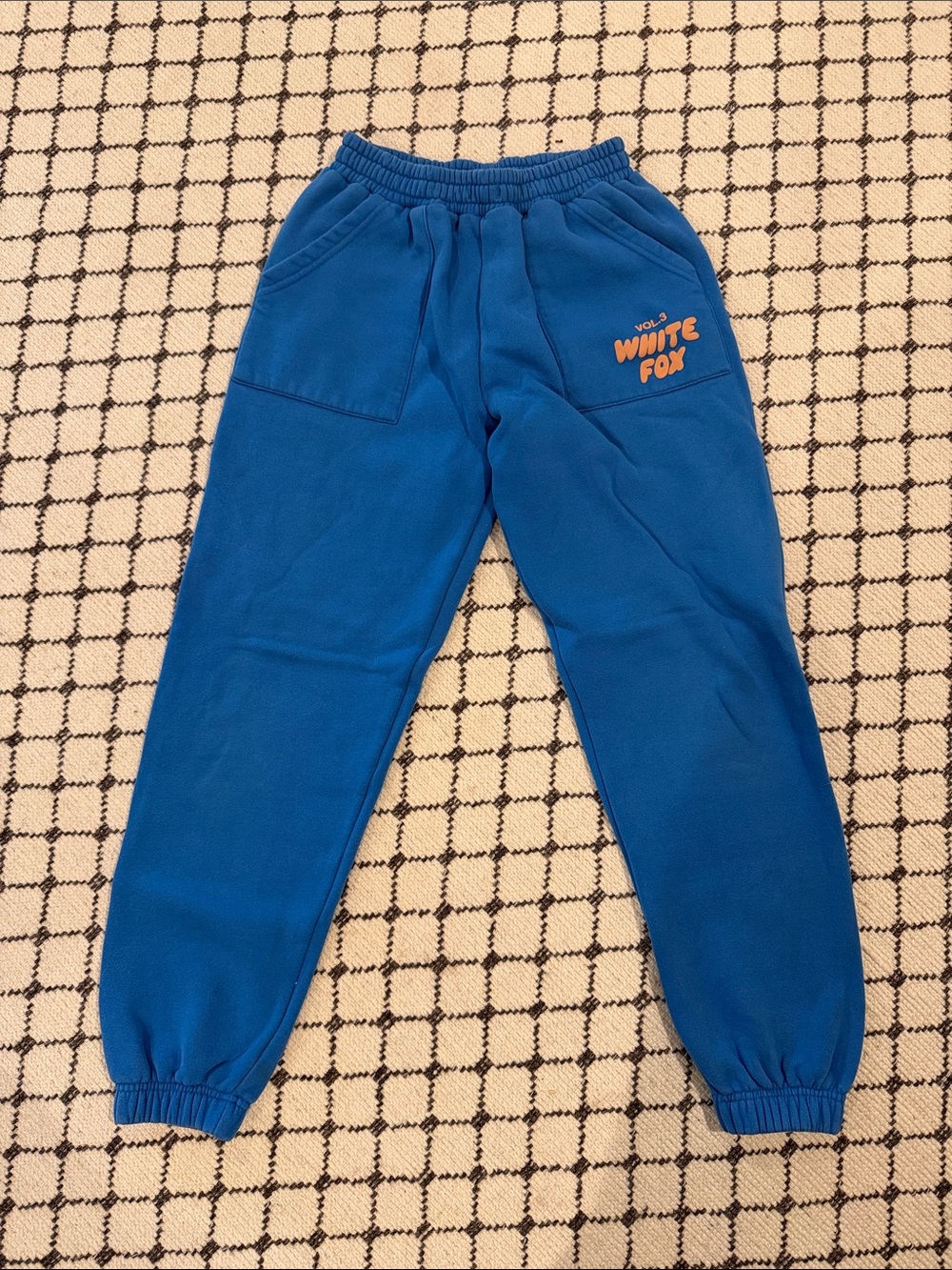 White Fox Azure Blue Sweatpants